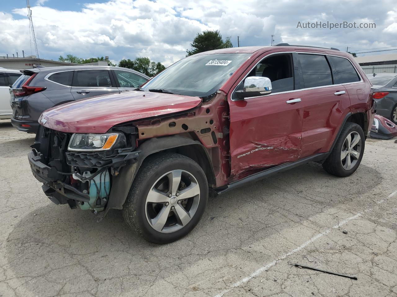 2014 Jeep Grand Cherokee Limited Red vin: 1C4RJFBGXEC589274