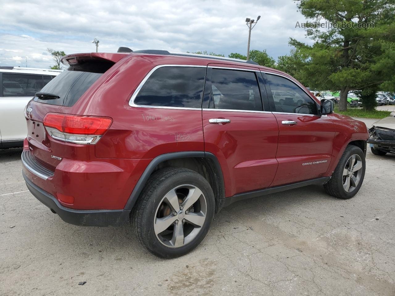 2014 Jeep Grand Cherokee Limited Red vin: 1C4RJFBGXEC589274