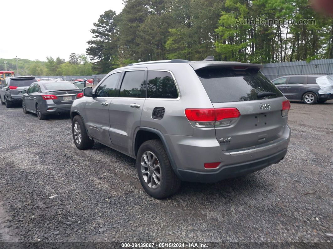 2015 Jeep Grand Cherokee Limited Silver vin: 1C4RJFBGXFC123149