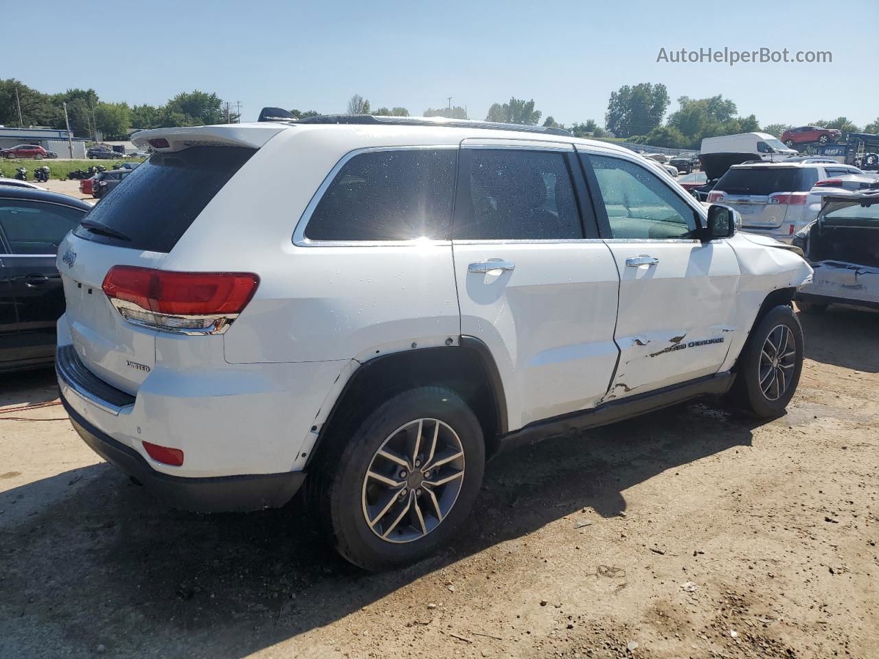 2019 Jeep Grand Cherokee Limited White vin: 1C4RJFBGXKC748855