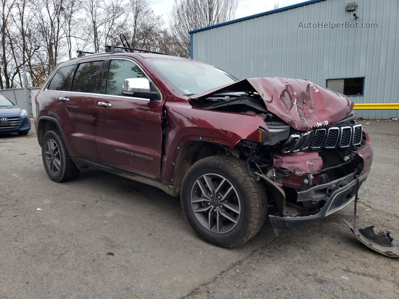 2019 Jeep Grand Cherokee Limited Бордовый vin: 1C4RJFBGXKC749326