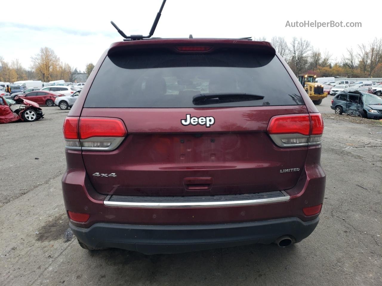 2019 Jeep Grand Cherokee Limited Бордовый vin: 1C4RJFBGXKC749326