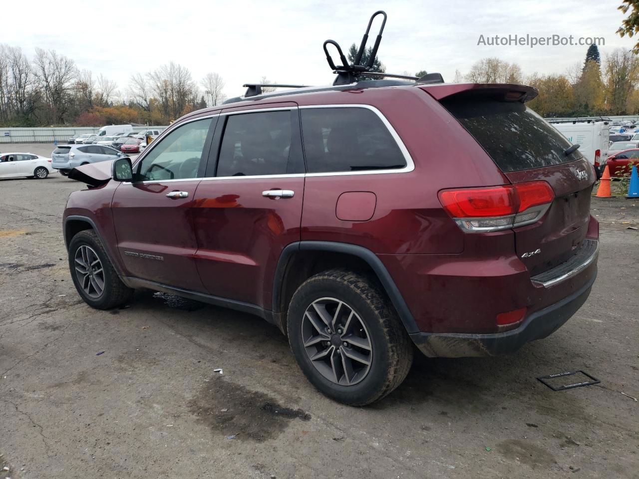 2019 Jeep Grand Cherokee Limited Бордовый vin: 1C4RJFBGXKC749326