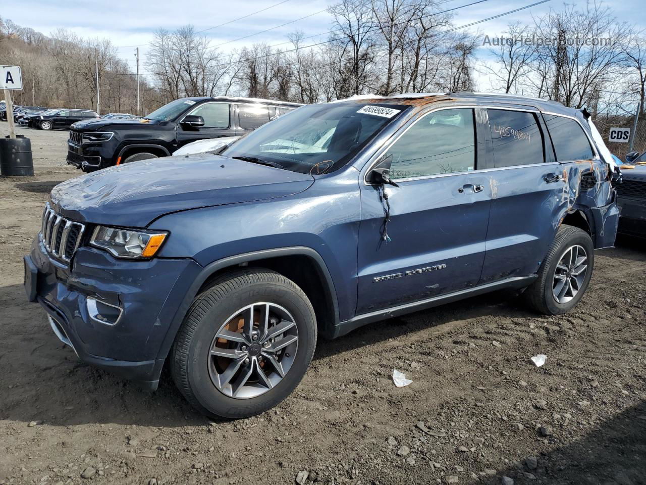 2021 Jeep Grand Cherokee Limited Blue vin: 1C4RJFBGXMC524925