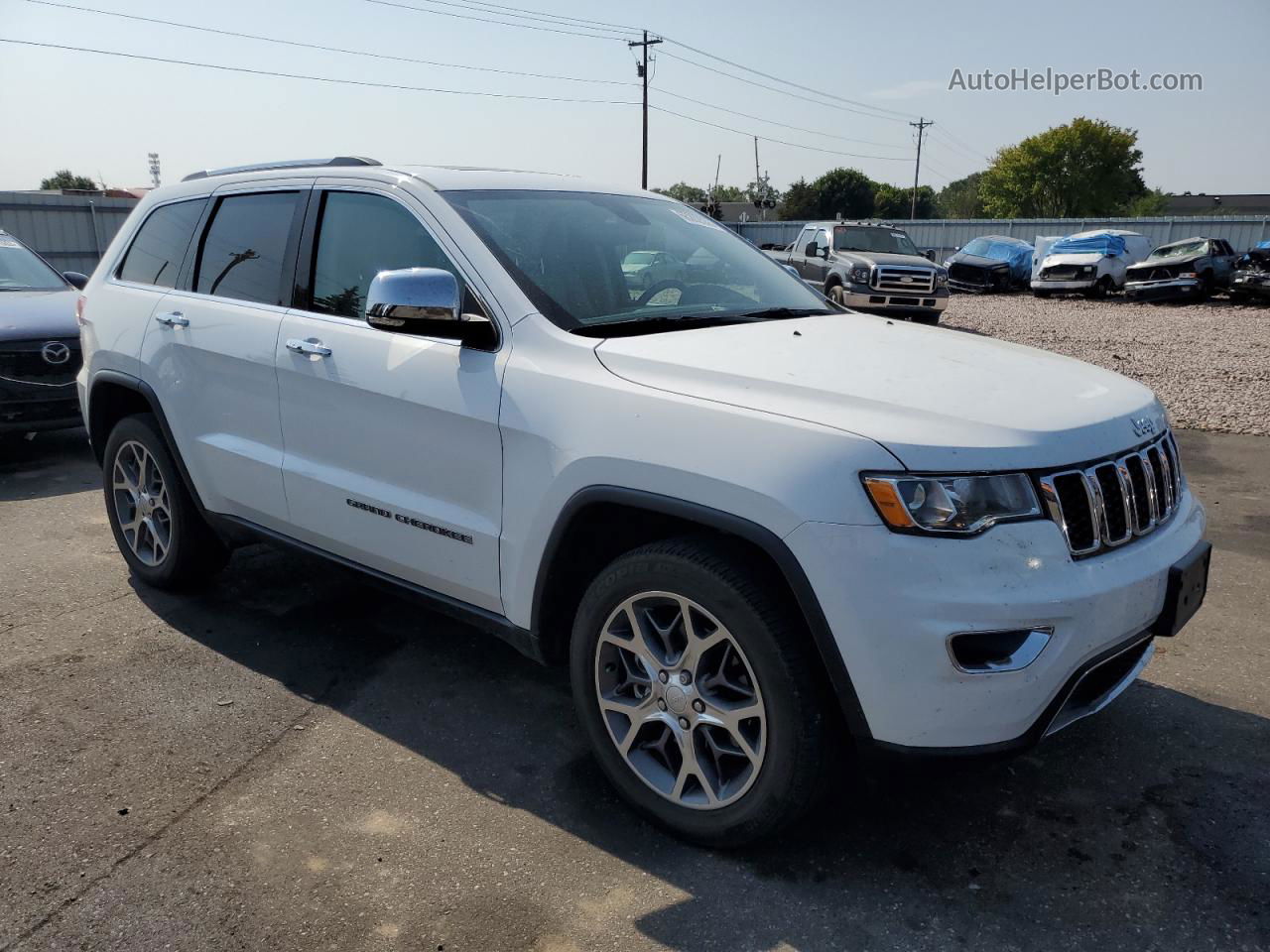 2021 Jeep Grand Cherokee Limited White vin: 1C4RJFBGXMC600739