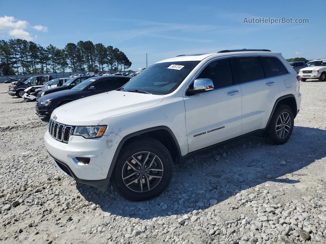 2021 Jeep Grand Cherokee Limited White vin: 1C4RJFBGXMC655322