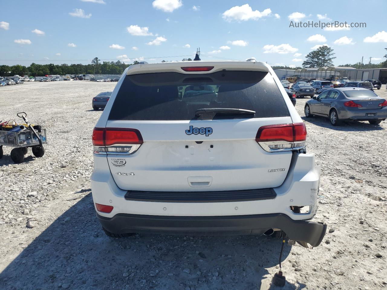 2021 Jeep Grand Cherokee Limited White vin: 1C4RJFBGXMC655322