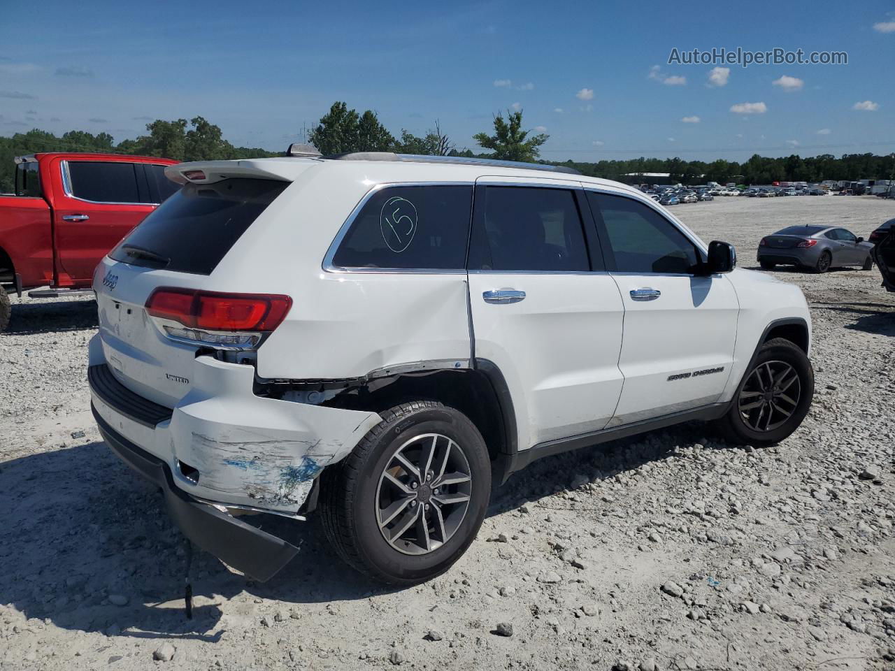 2021 Jeep Grand Cherokee Limited White vin: 1C4RJFBGXMC655322