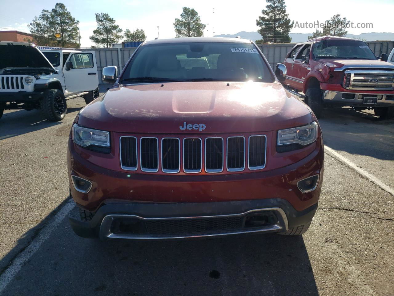 2014 Jeep Grand Cherokee Limited Red vin: 1C4RJFBM1EC392158