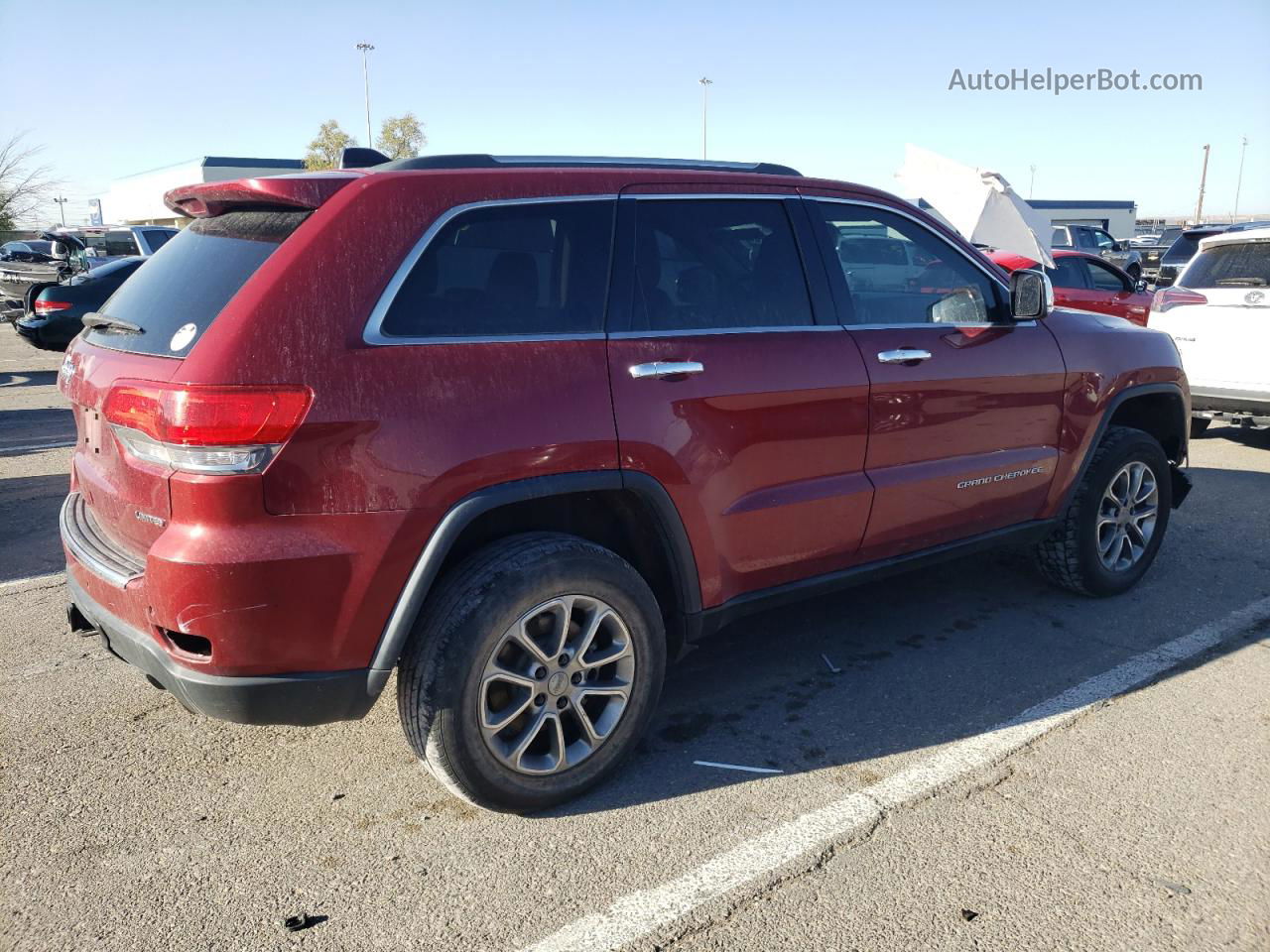 2014 Jeep Grand Cherokee Limited Red vin: 1C4RJFBM1EC392158