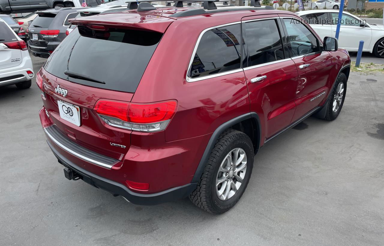 2014 Jeep Grand Cherokee Limited Burgundy vin: 1C4RJFBM6EC393113