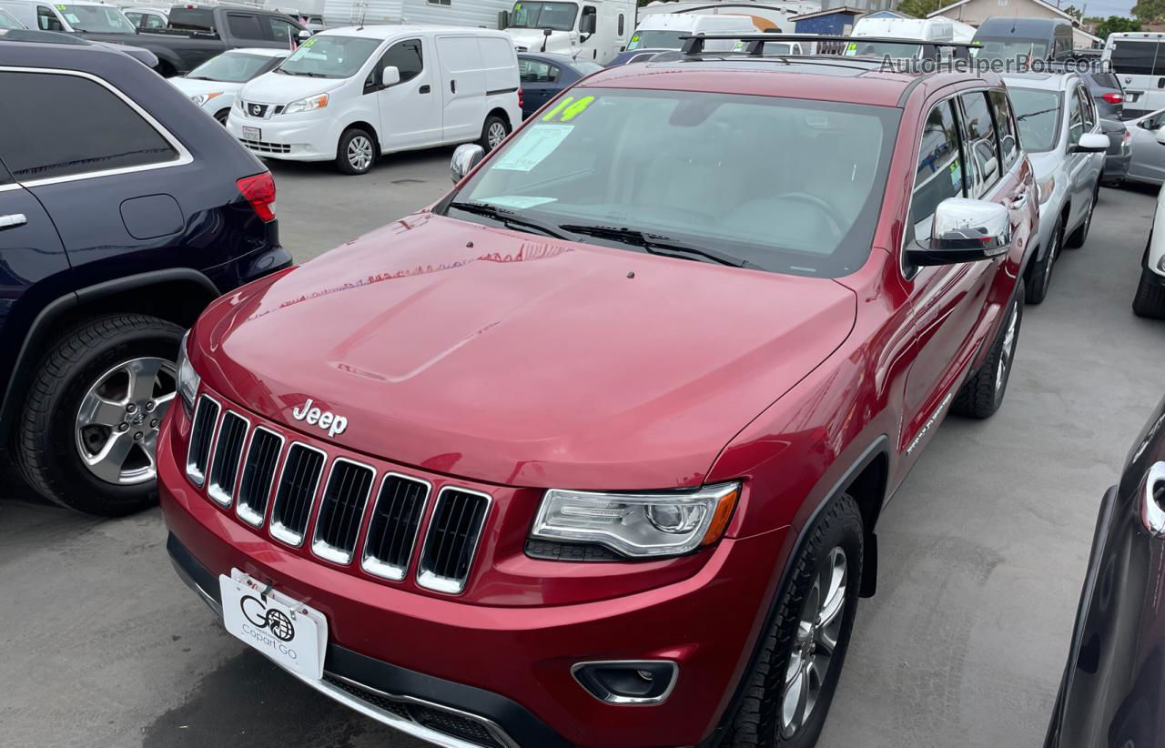 2014 Jeep Grand Cherokee Limited Burgundy vin: 1C4RJFBM6EC393113