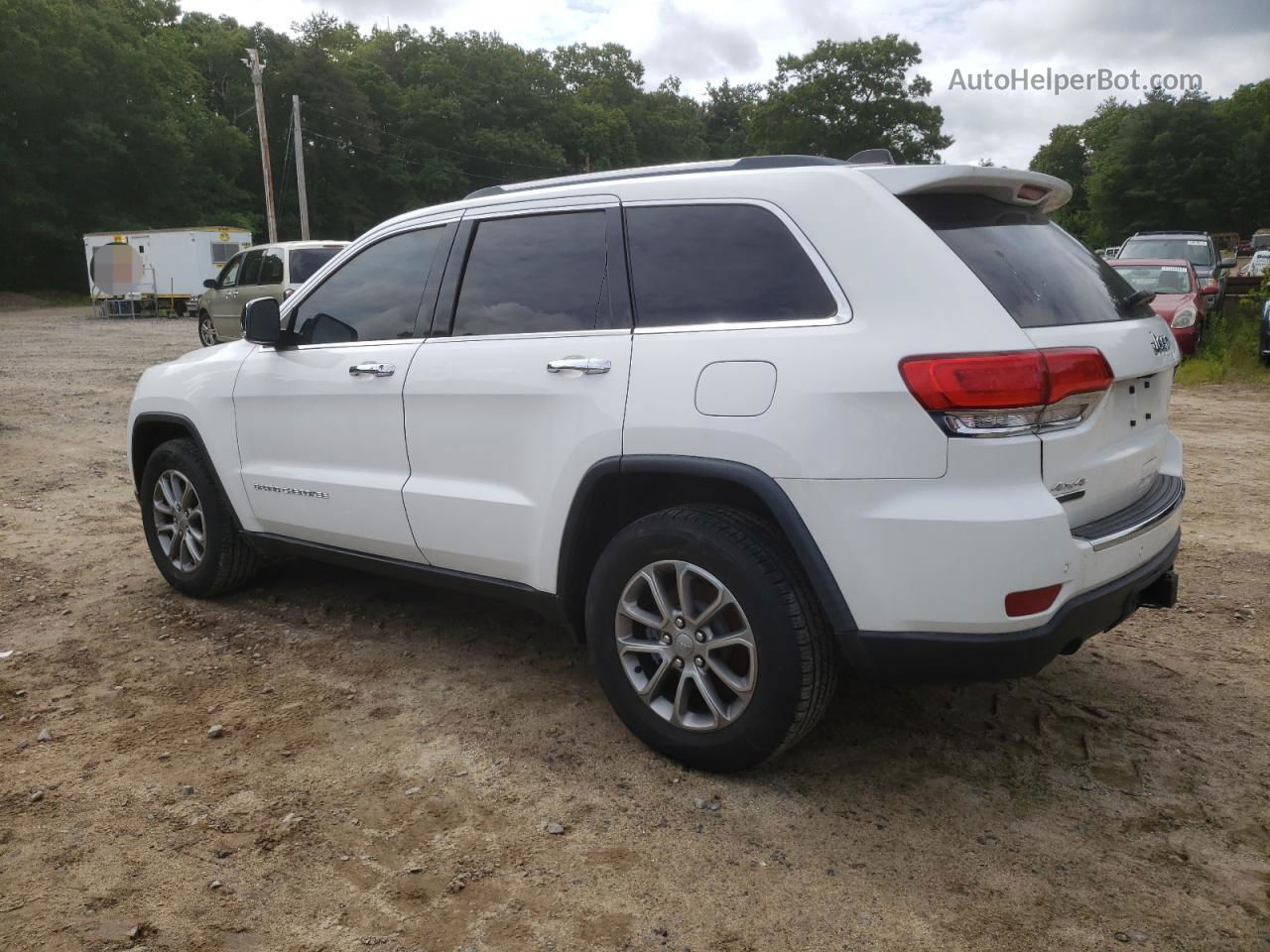 2014 Jeep Grand Cherokee Limited White vin: 1C4RJFBM8EC409070