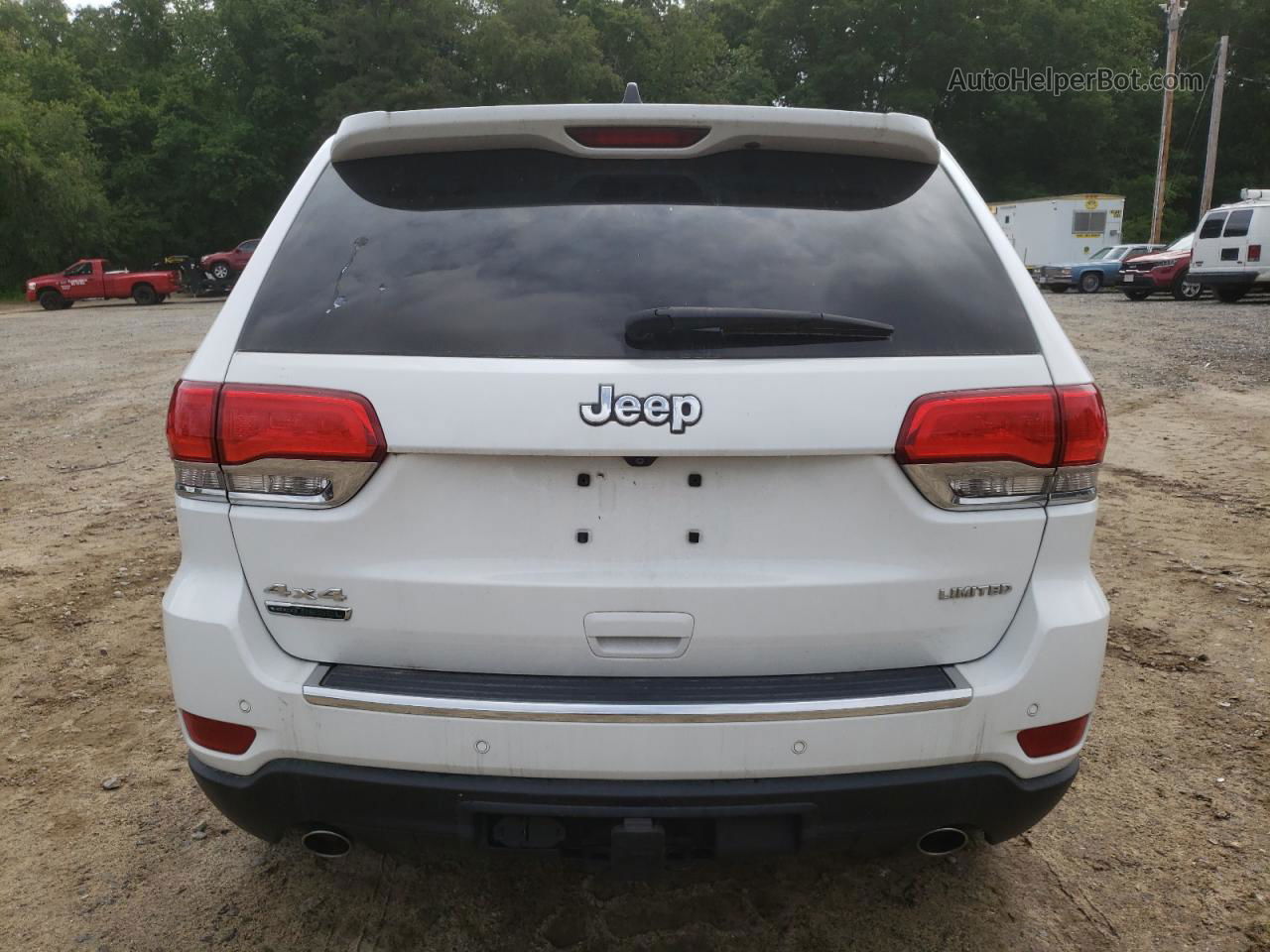 2014 Jeep Grand Cherokee Limited White vin: 1C4RJFBM8EC409070