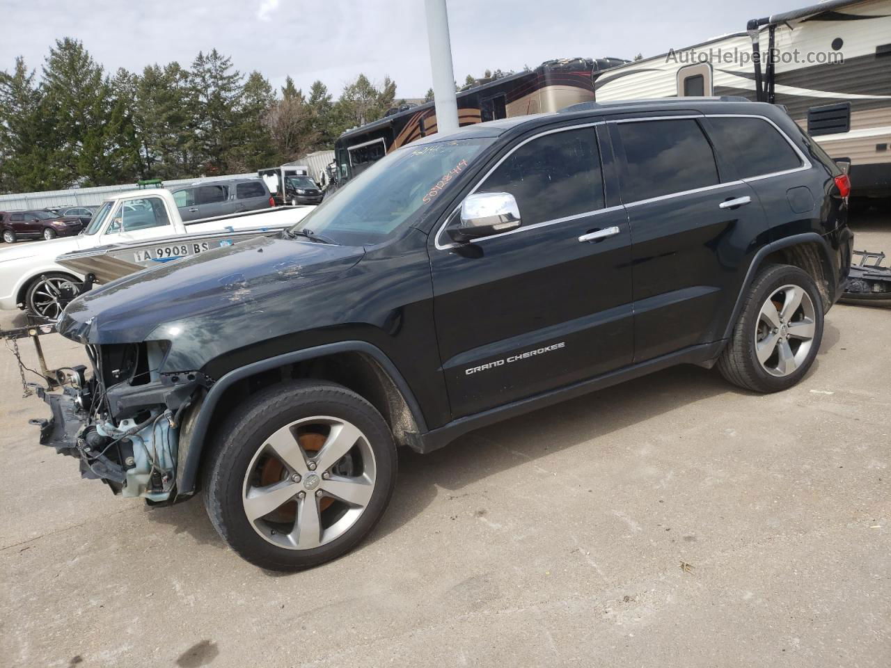 2014 Jeep Grand Cherokee Limited Green vin: 1C4RJFBMXEC365105