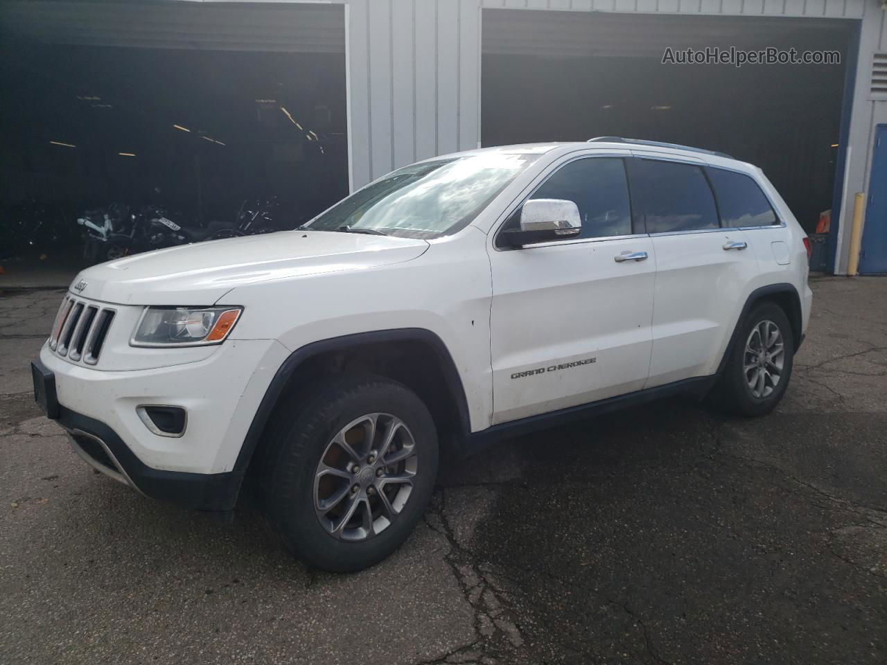 2014 Jeep Grand Cherokee Limited White vin: 1C4RJFBT3EC210001