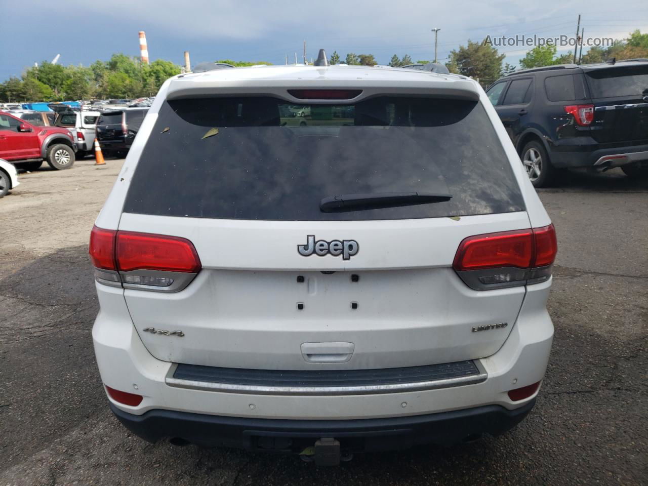 2014 Jeep Grand Cherokee Limited White vin: 1C4RJFBT3EC210001