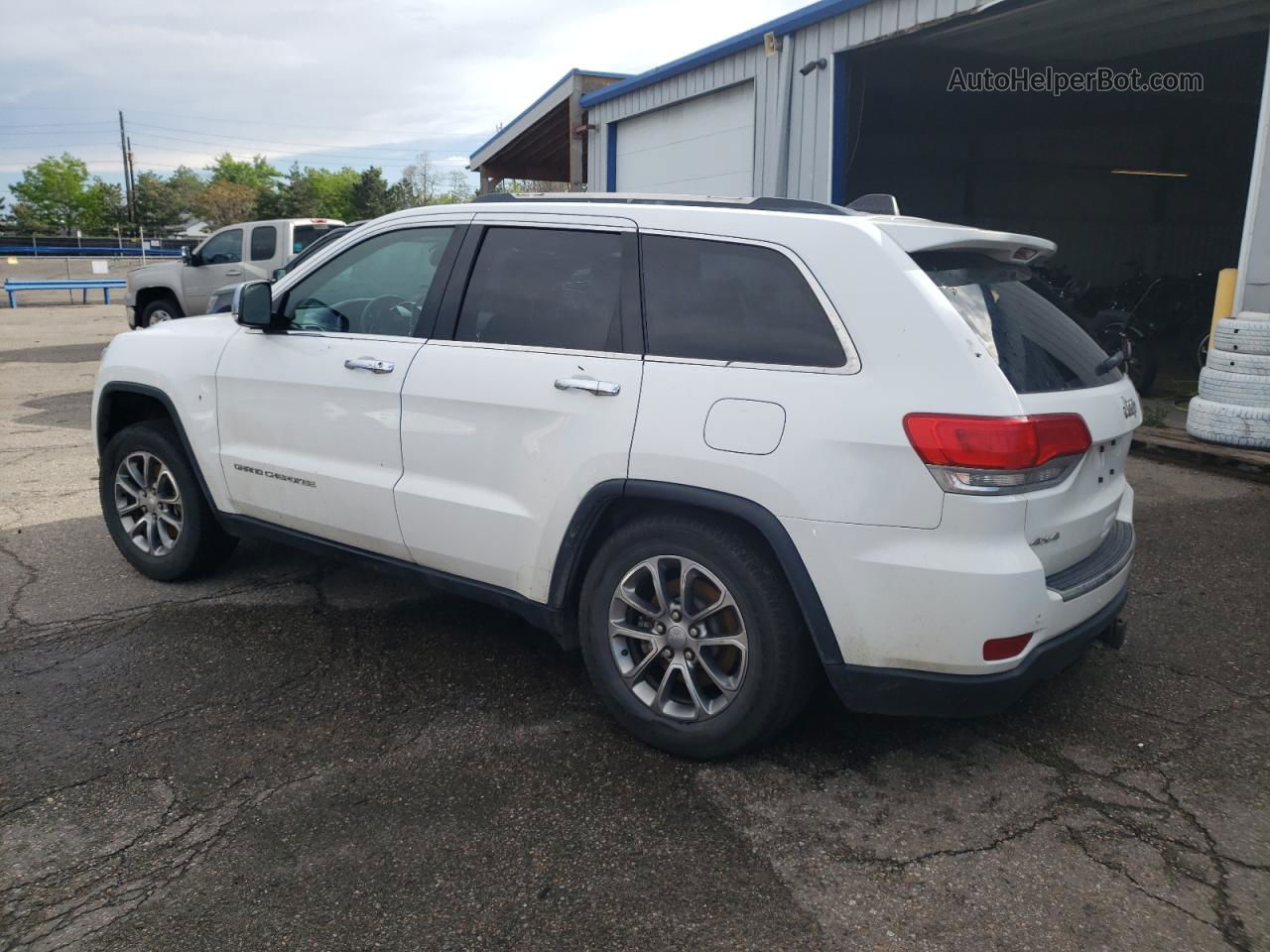 2014 Jeep Grand Cherokee Limited White vin: 1C4RJFBT3EC210001