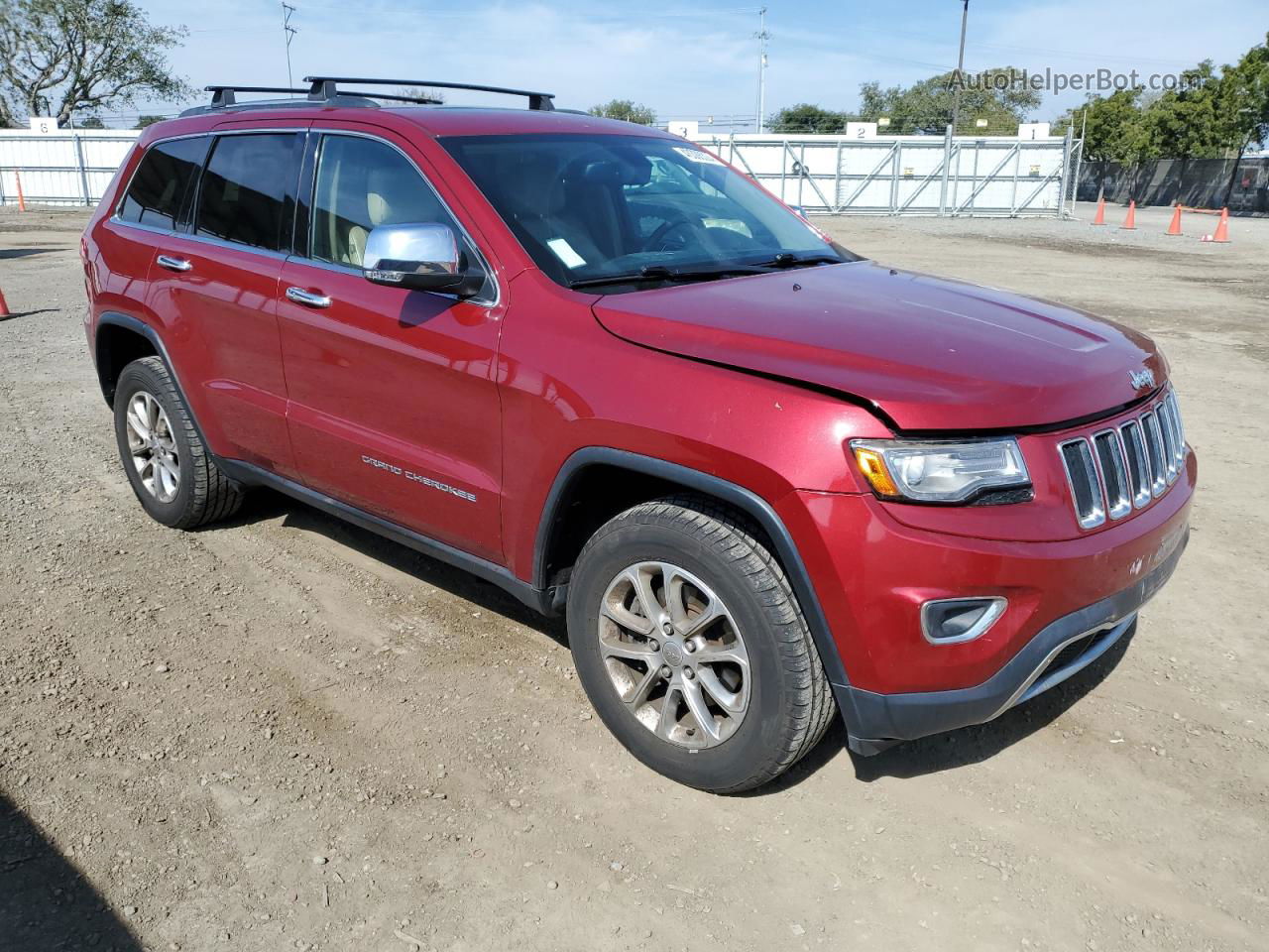 2014 Jeep Grand Cherokee Limited Red vin: 1C4RJFBT4EC177901