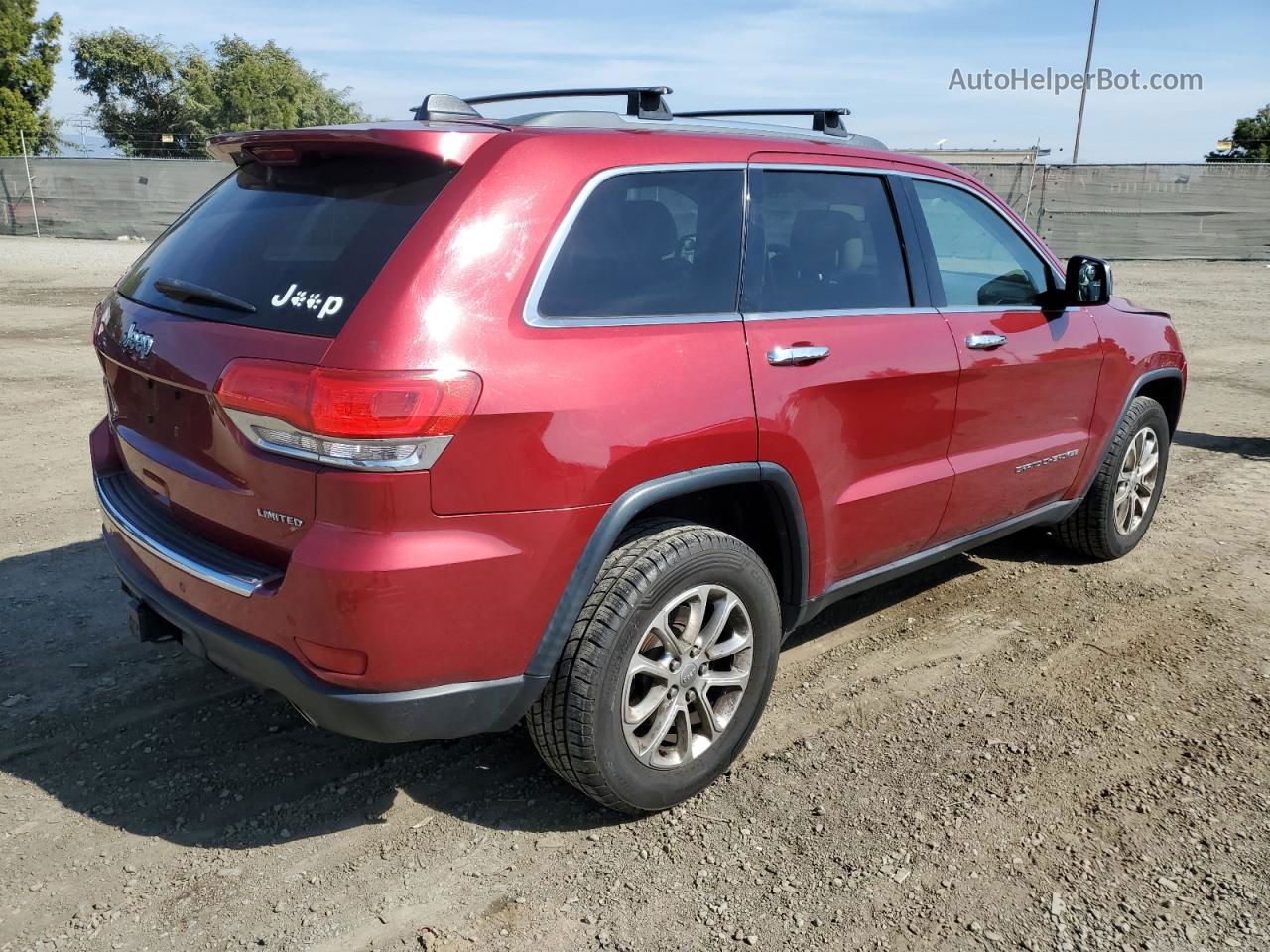 2014 Jeep Grand Cherokee Limited Red vin: 1C4RJFBT4EC177901