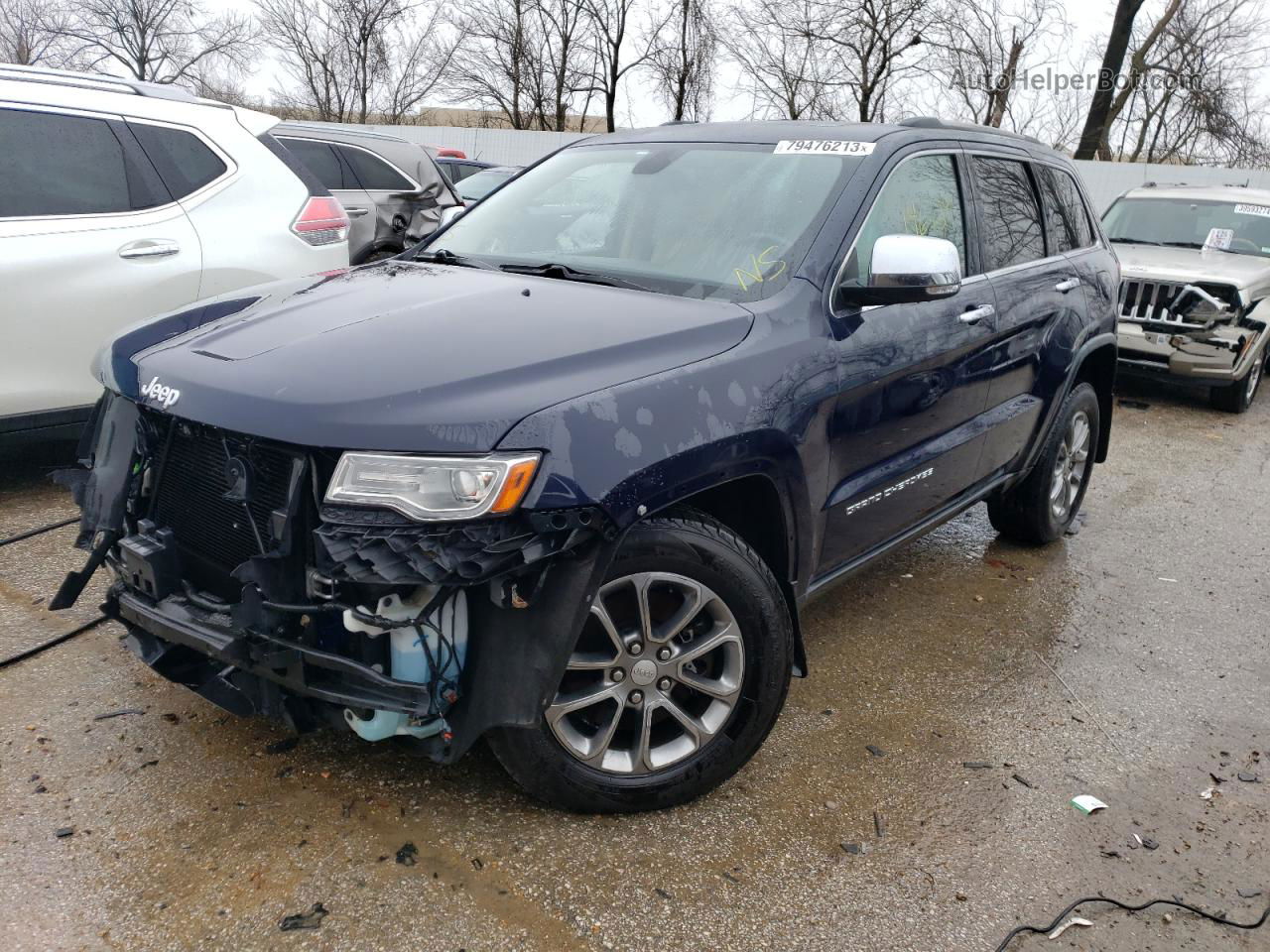 2014 Jeep Grand Cherokee Limited Blue vin: 1C4RJFBT6EC240965