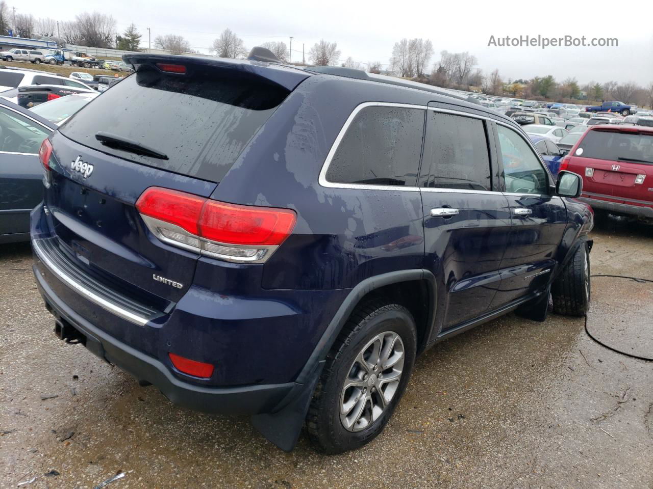 2014 Jeep Grand Cherokee Limited Blue vin: 1C4RJFBT6EC240965