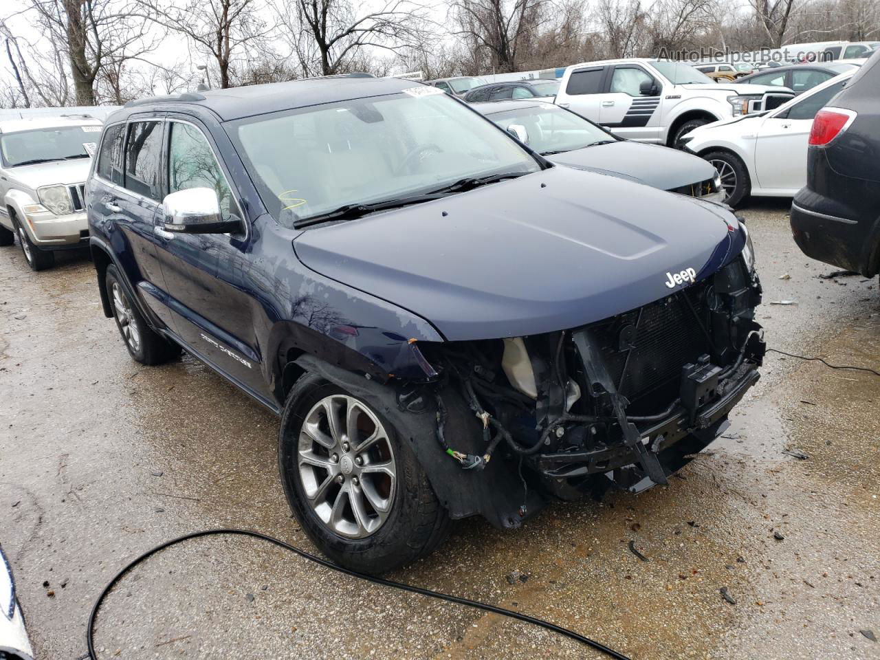 2014 Jeep Grand Cherokee Limited Blue vin: 1C4RJFBT6EC240965