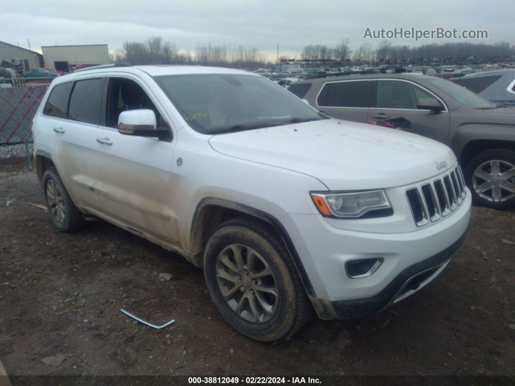 2015 Jeep Grand Cherokee Limited White vin: 1C4RJFBT6FC681593