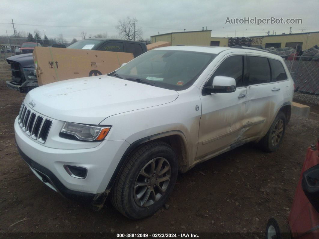 2015 Jeep Grand Cherokee Limited White vin: 1C4RJFBT6FC681593