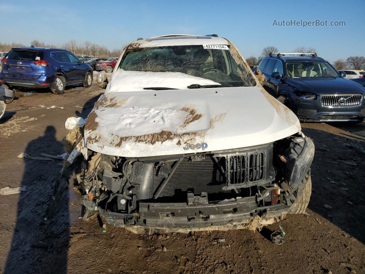 2014 Jeep Grand Cherokee Limited White vin: 1C4RJFBT7EC192022