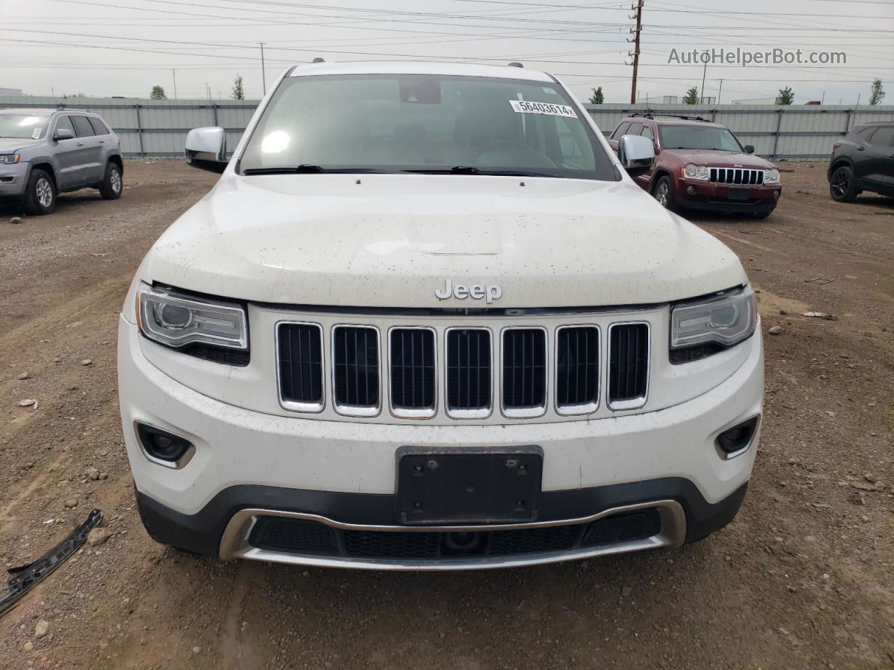 2014 Jeep Grand Cherokee Limited White vin: 1C4RJFBT7EC195874