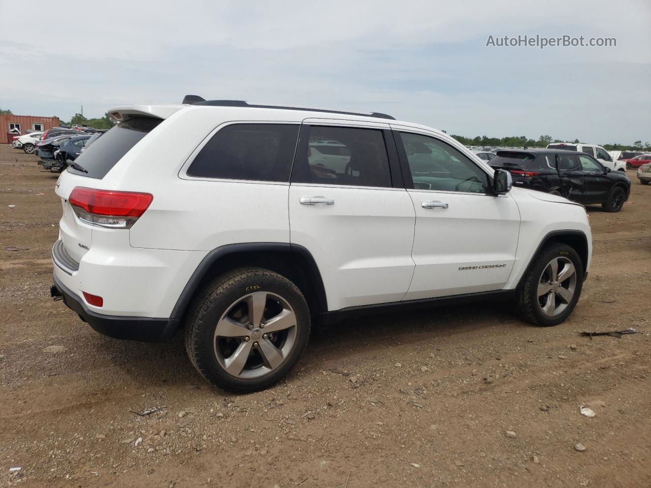 2014 Jeep Grand Cherokee Limited White vin: 1C4RJFBT7EC195874