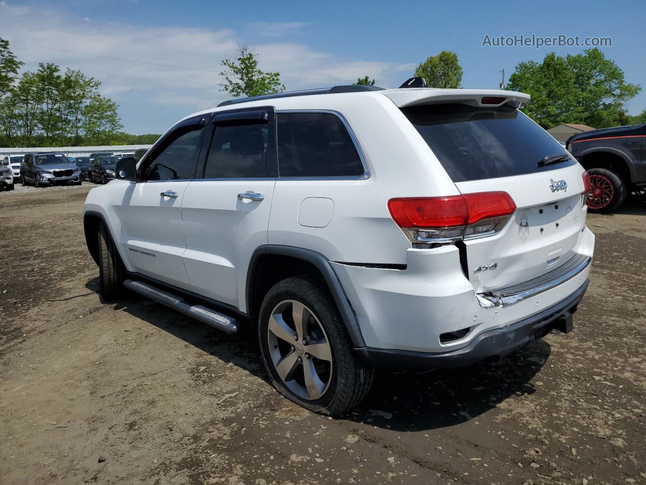 2014 Jeep Grand Cherokee Limited White vin: 1C4RJFBT7EC201169