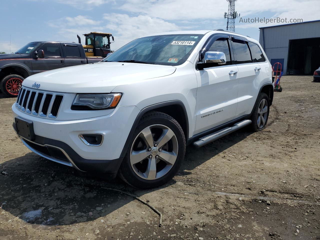 2014 Jeep Grand Cherokee Limited White vin: 1C4RJFBT7EC201169