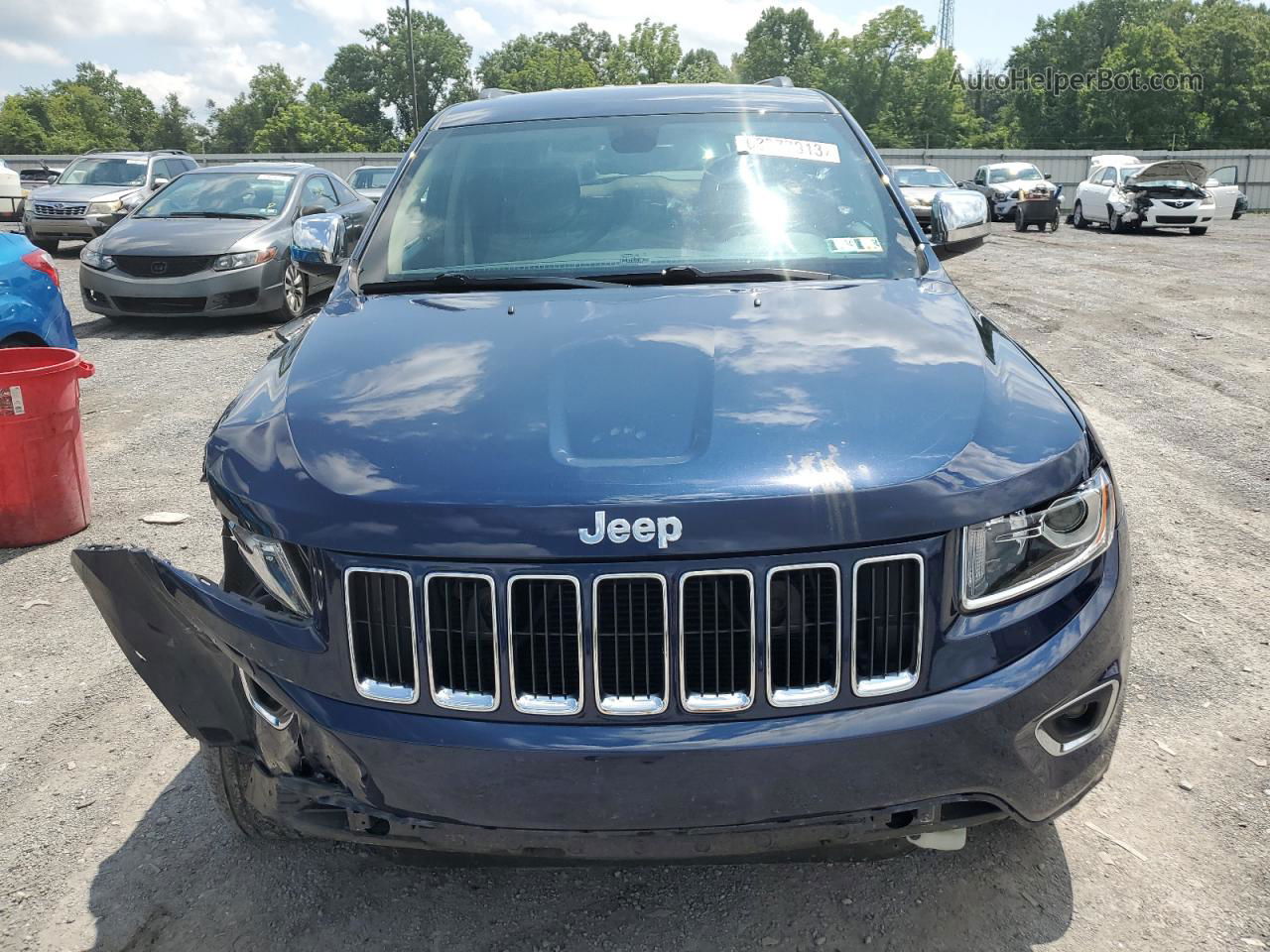 2014 Jeep Grand Cherokee Limited Синий vin: 1C4RJFBT8EC114798