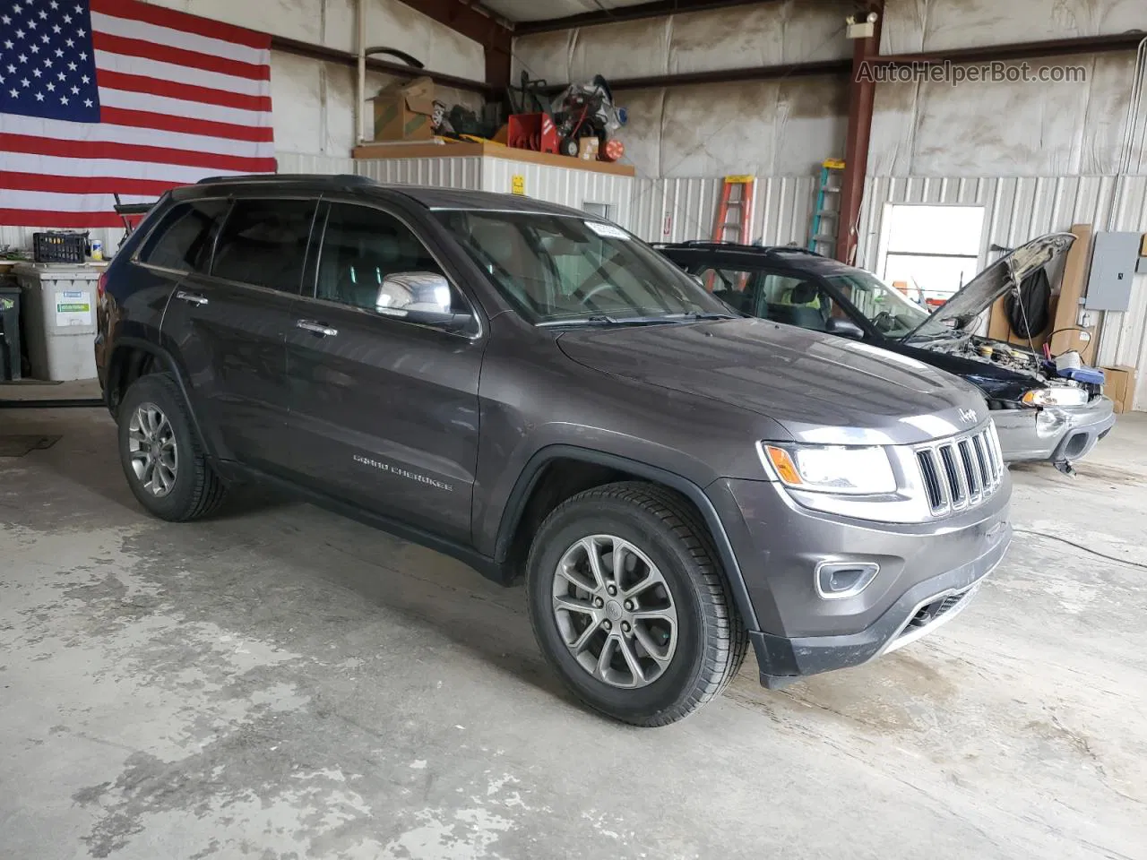 2014 Jeep Grand Cherokee Limited Угольный vin: 1C4RJFBT8EC258951