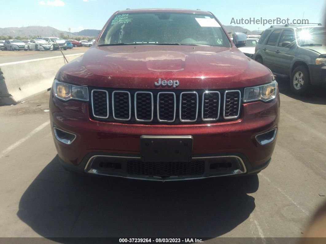 2017 Jeep Grand Cherokee Limited Burgundy vin: 1C4RJFBT8HC901870