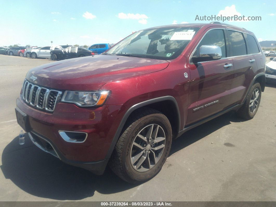 2017 Jeep Grand Cherokee Limited Бордовый vin: 1C4RJFBT8HC901870