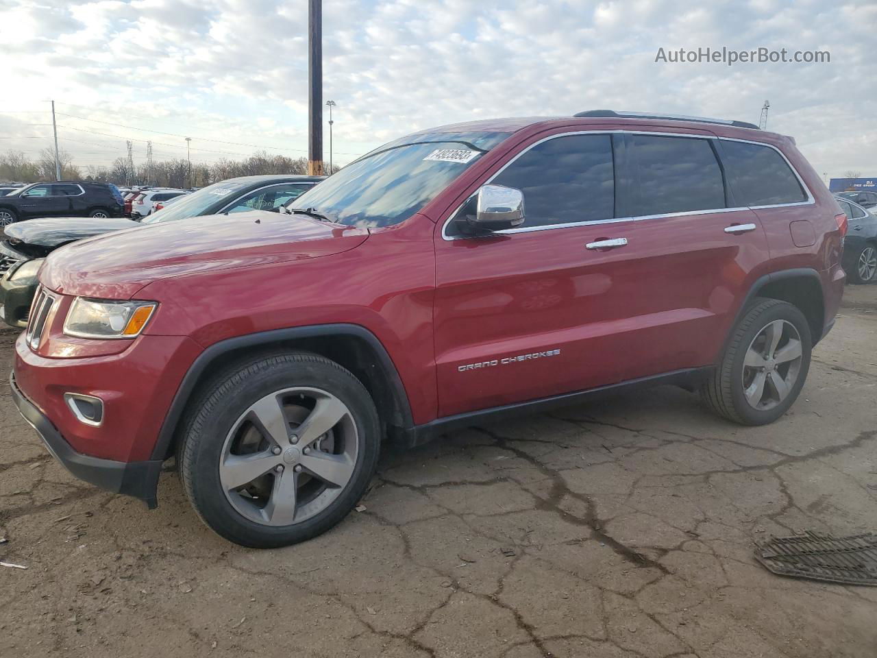 2014 Jeep Grand Cherokee Limited Красный vin: 1C4RJFBT9EC122702