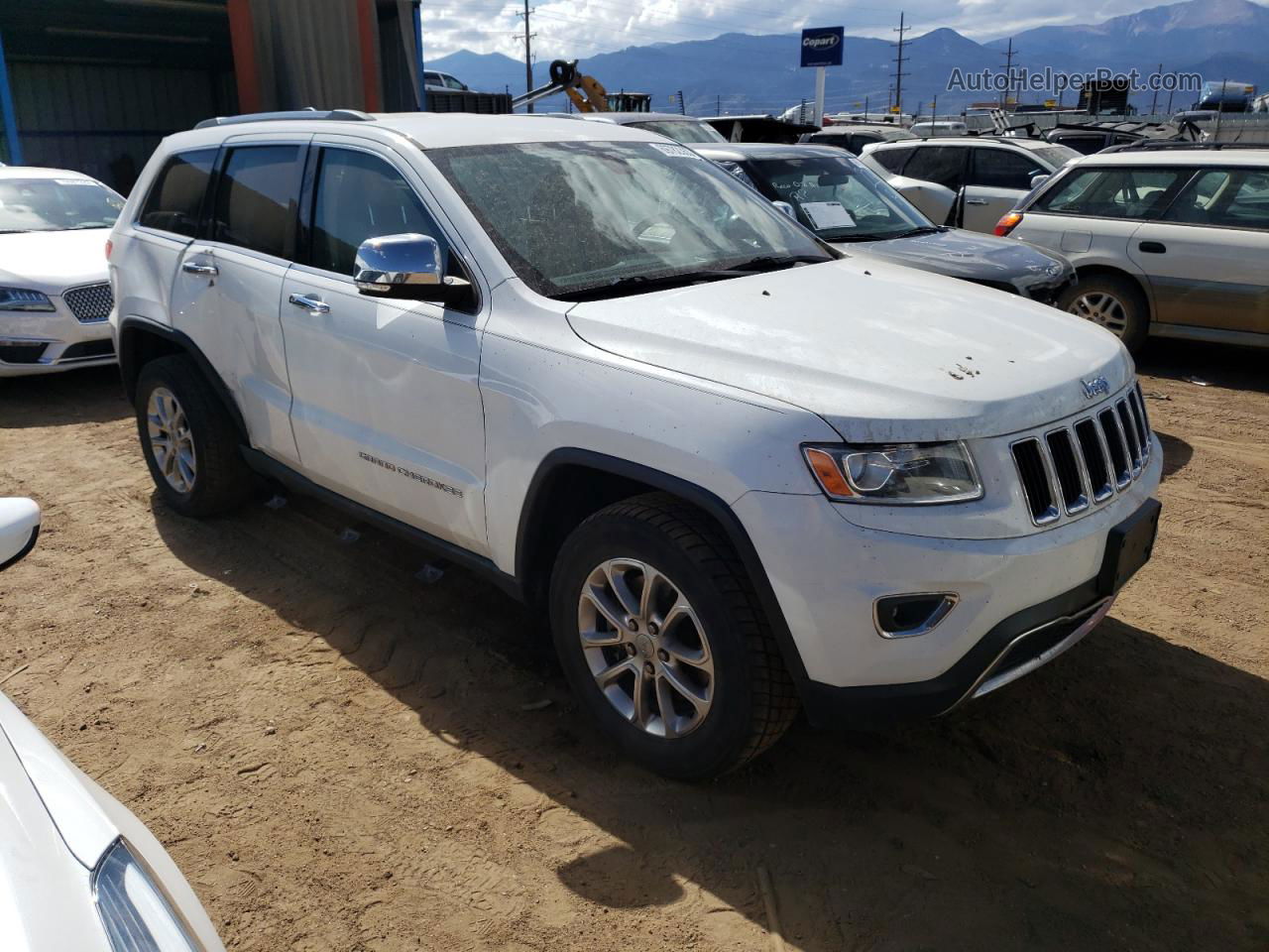 2014 Jeep Grand Cherokee Limited White vin: 1C4RJFBT9EC140391