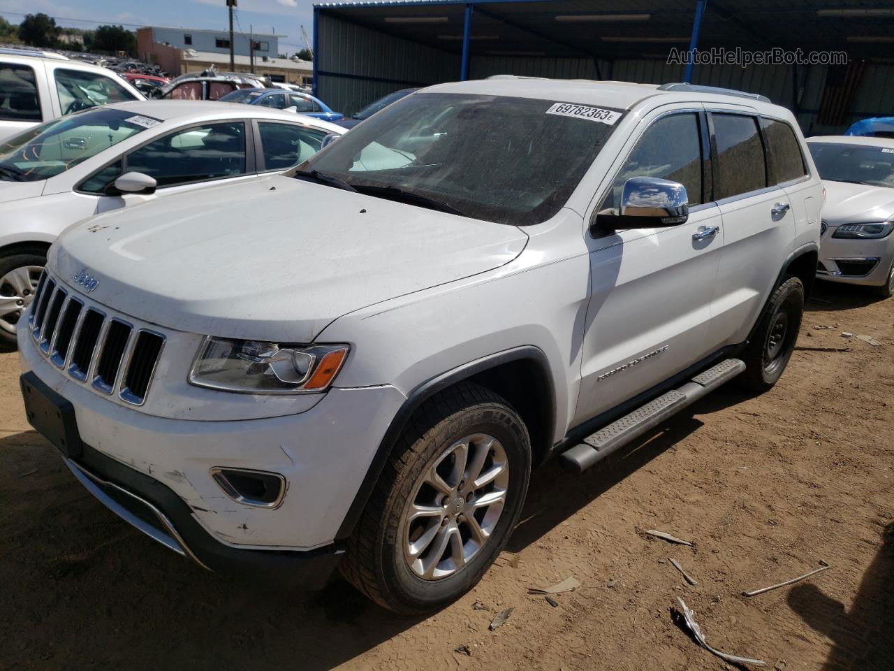 2014 Jeep Grand Cherokee Limited Белый vin: 1C4RJFBT9EC140391