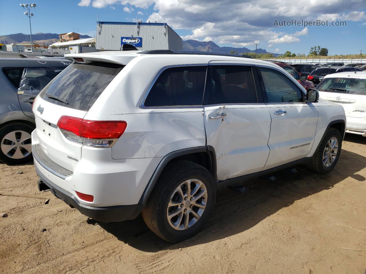 2014 Jeep Grand Cherokee Limited White vin: 1C4RJFBT9EC140391