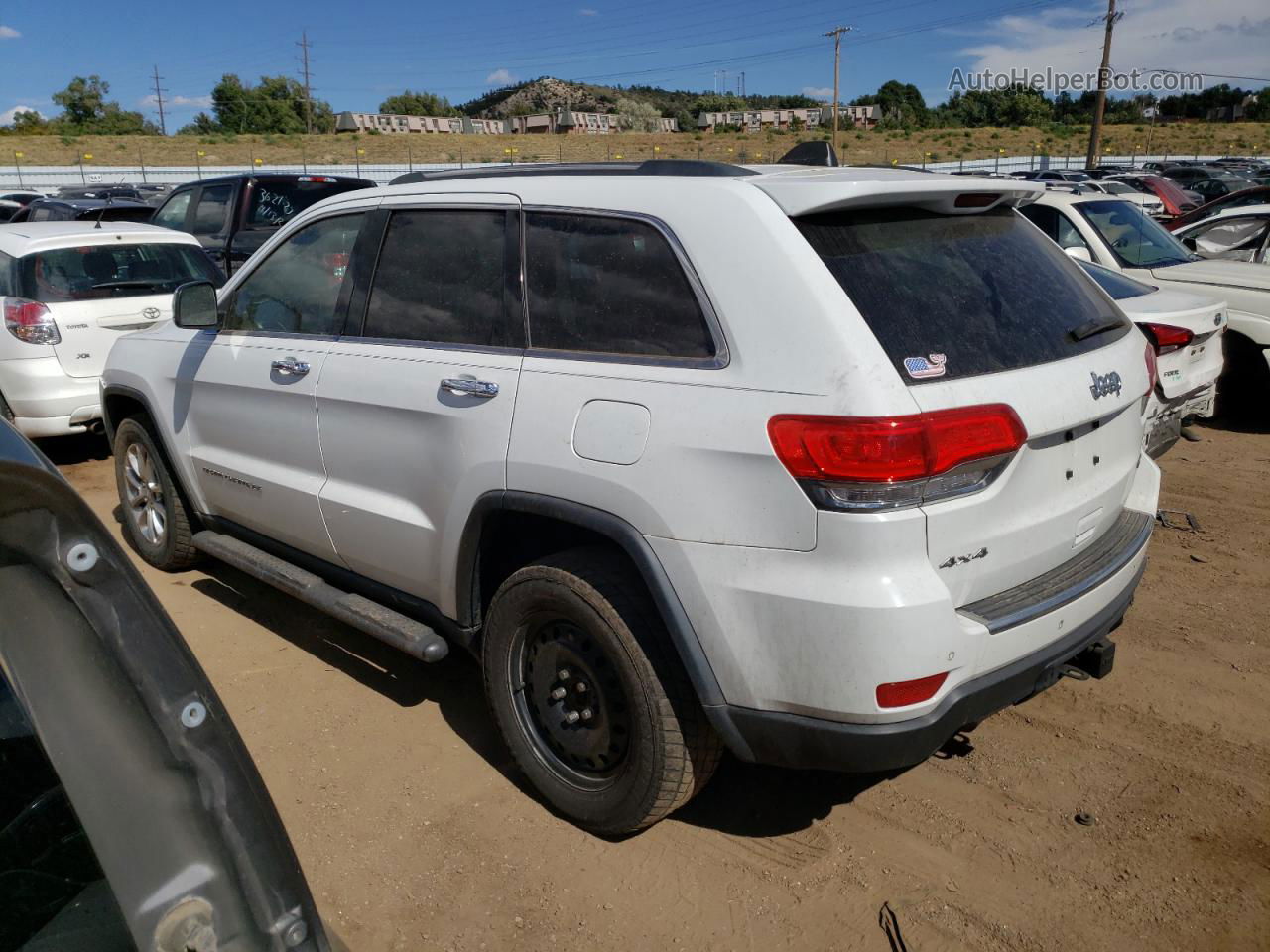 2014 Jeep Grand Cherokee Limited White vin: 1C4RJFBT9EC140391