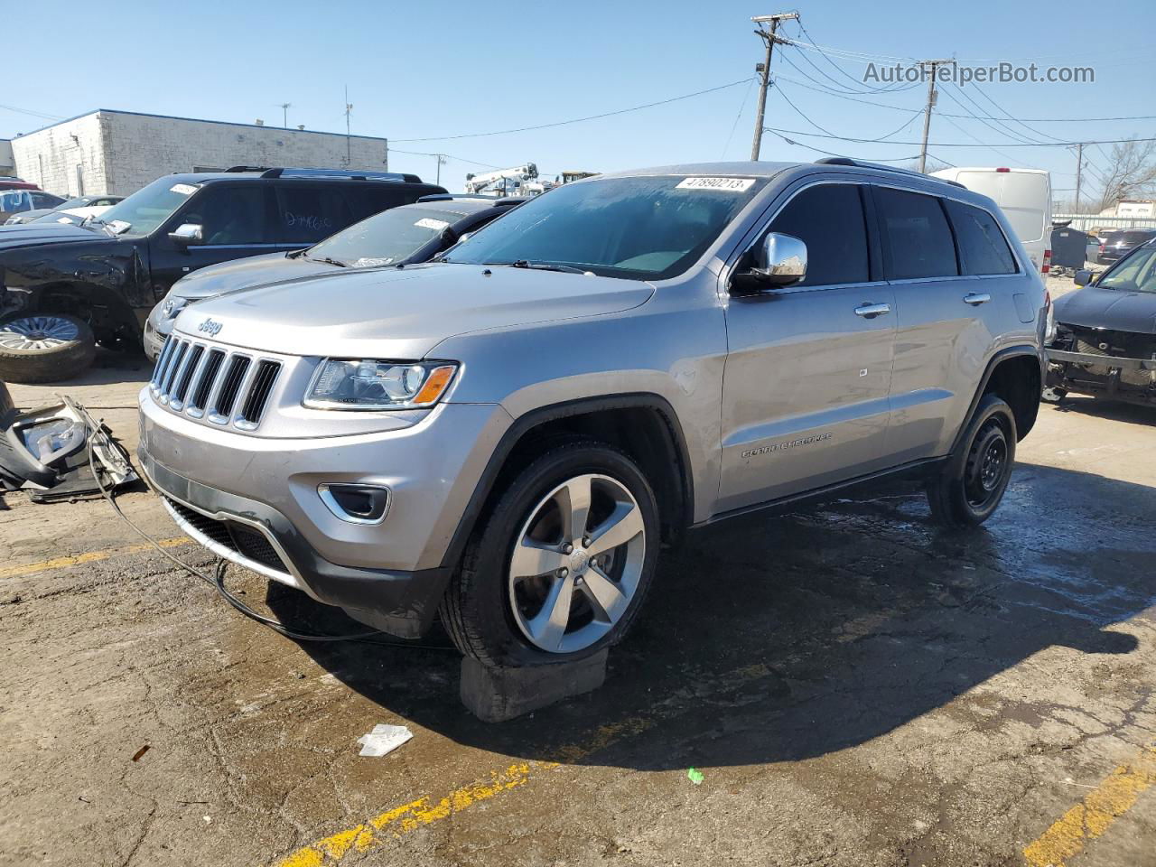 2014 Jeep Grand Cherokee Limited Silver vin: 1C4RJFBTXEC193861