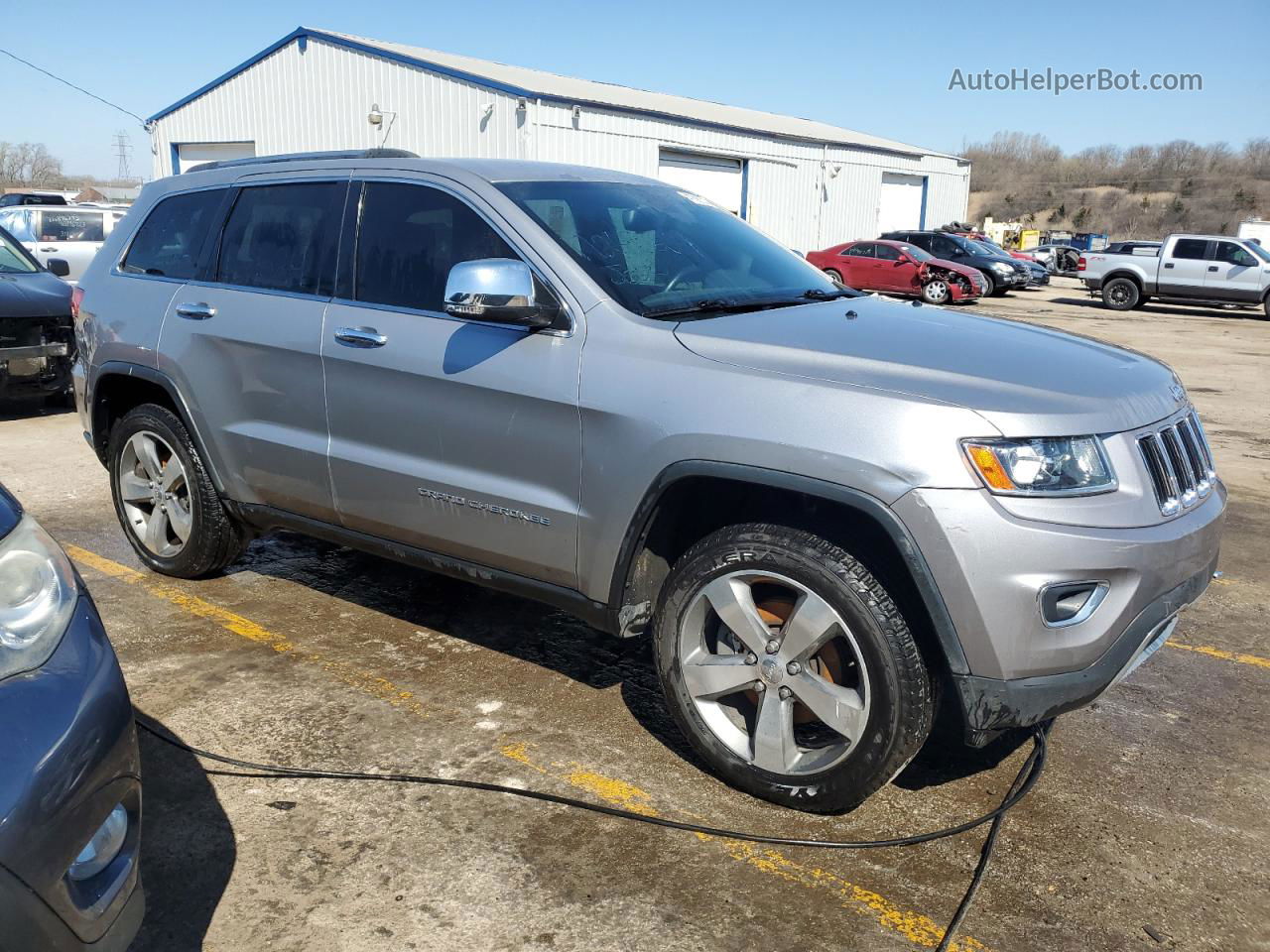 2014 Jeep Grand Cherokee Limited Silver vin: 1C4RJFBTXEC193861