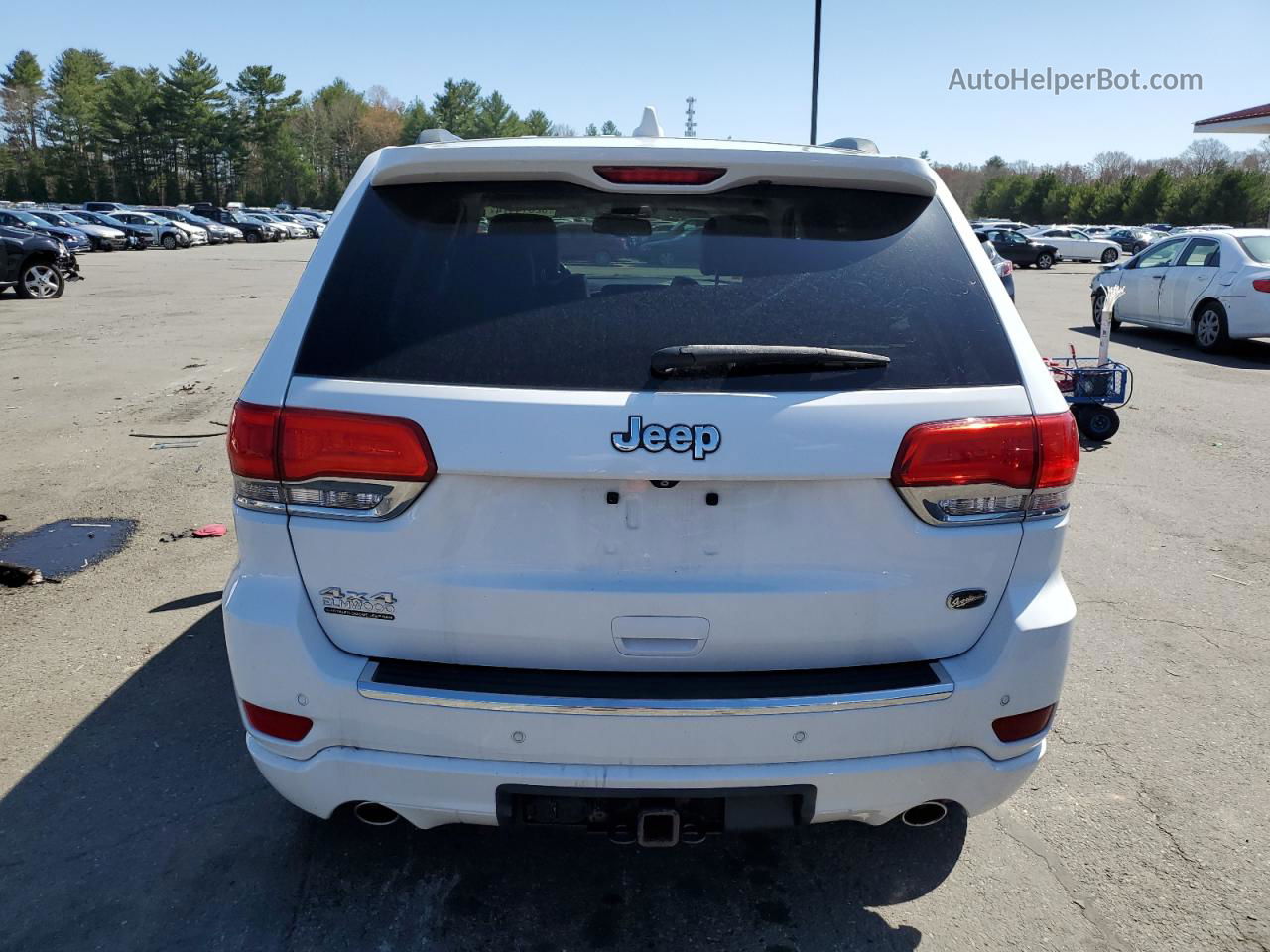 2014 Jeep Grand Cherokee Overland White vin: 1C4RJFCG0EC181476