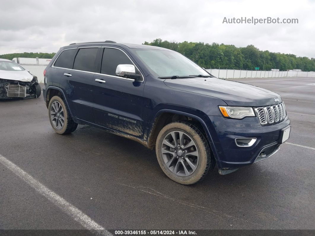 2017 Jeep Grand Cherokee Overland 4x4 Dark Blue vin: 1C4RJFCG0HC843402