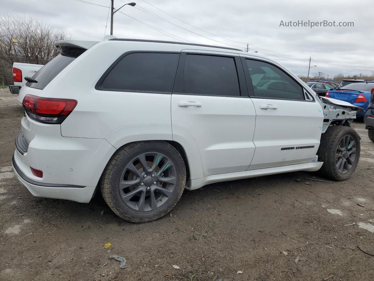 2019 Jeep Grand Cherokee Overland White vin: 1C4RJFCG0KC819141