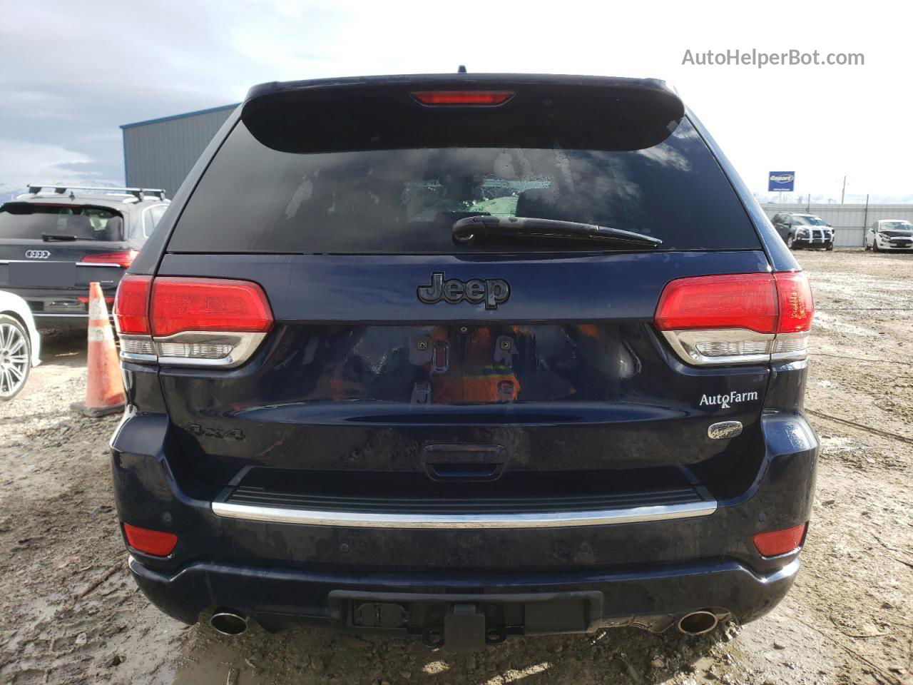 2014 Jeep Grand Cherokee Overland Blue vin: 1C4RJFCG1EC378592