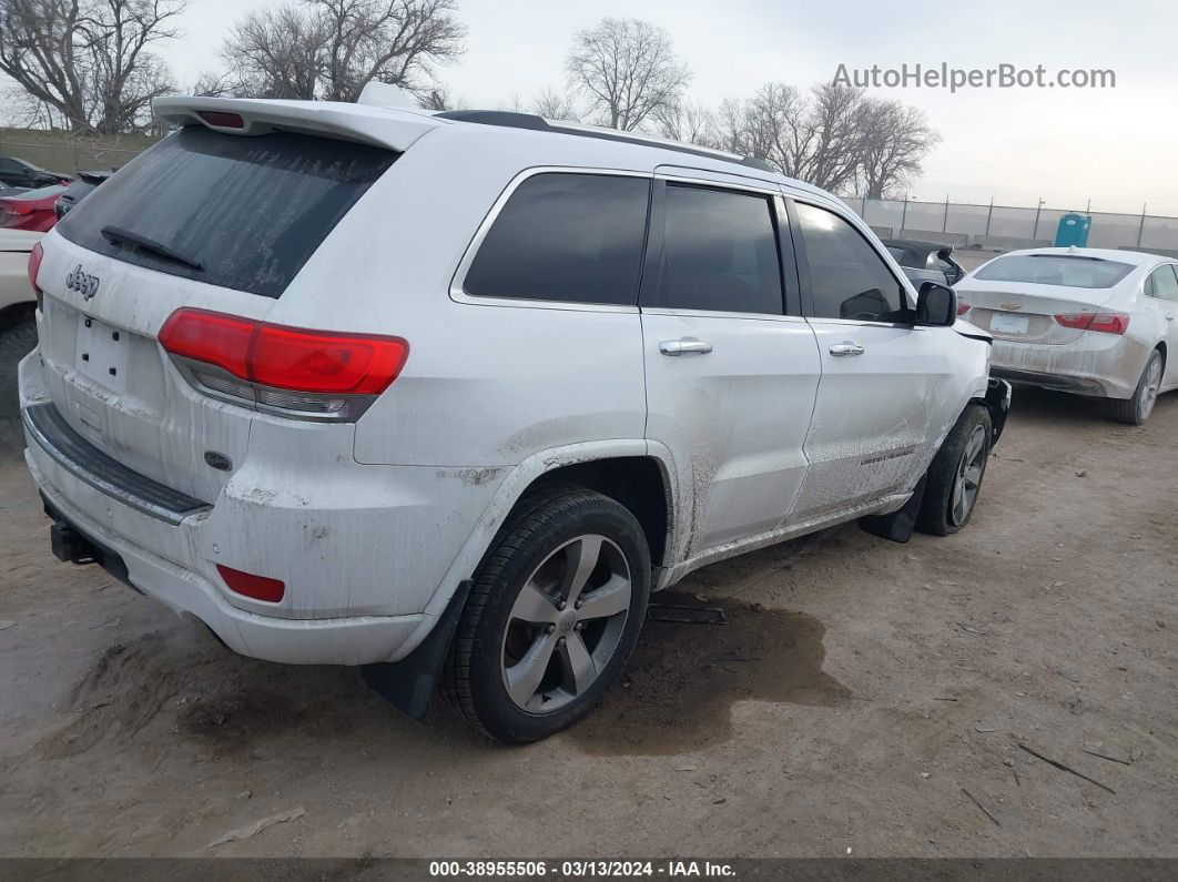 2015 Jeep Grand Cherokee Overland White vin: 1C4RJFCG1FC739188